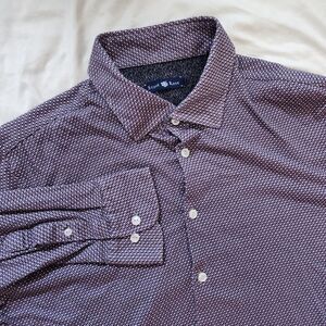 Stone Rose Purple Button Down Long Sleeve‎ Size 5